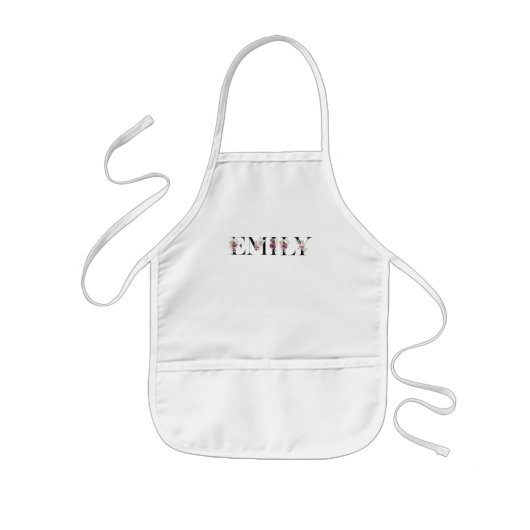 Tablier Enfant Nom Emily (Devant)