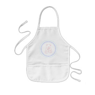 Tablier Enfant Nounours de bleus layette