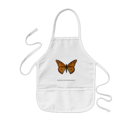 Tablier Enfant Papillon monarque (Devant)