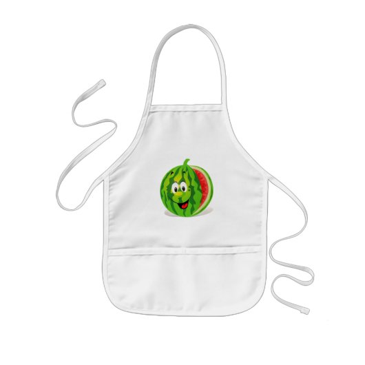 Tablier Enfant Pastèque mignonne et drôle (Devant)