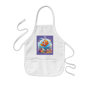 TABLIER ENFANT PÊCHES COLORÉES POUR