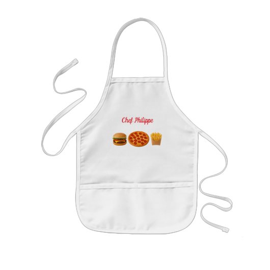 Tablier Enfant Personalized kid apron, custom name kid apron (Devant)