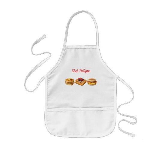 Tablier Enfant Personalized kid apron, custom name kid apron (Devant)