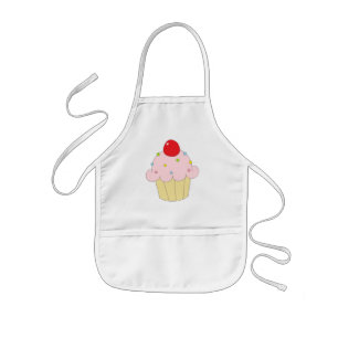 Tablier Enfant Petit gâteau rose