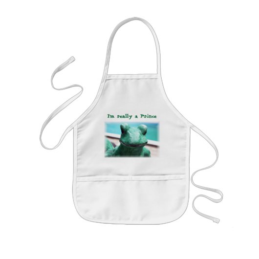 Tablier Enfant Petit Prince de grenouille (Devant)