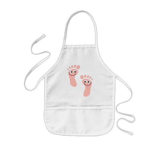 Tablier Enfant Pieds heureux (Devant)