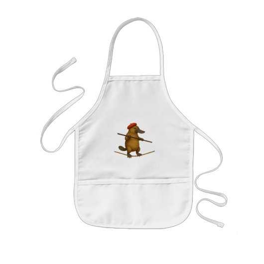 Tablier Enfant Platon ornithorynque funambule (Devant)