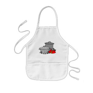 Tablier Enfant Pot et tamis de cuisine