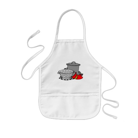 Tablier Enfant Pot et tamis de cuisine (Devant)