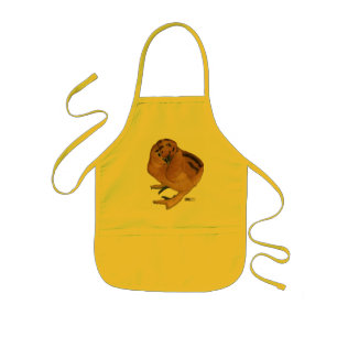 Tablier Enfant Poule Soie Rouge Poulet