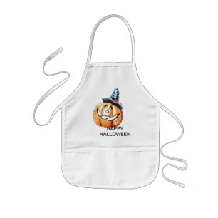 Tablier Enfant Poumon d'Halloween