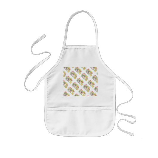 Tablier Enfant Printemps Vacances Pâques Bunny Enfants Apron (Devant)