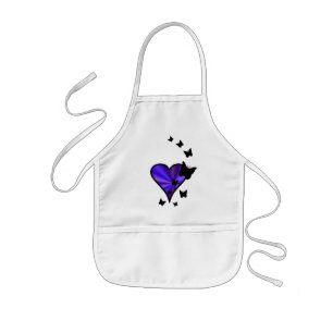 Tablier Enfant Rainbow heart and Butterfly
