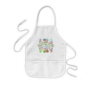 Tablier Enfant Rainbow Heart et Lily