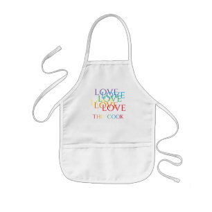 Tablier Enfant RAINBOW LOVE Apron pour enfants