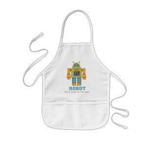 Tablier Enfant Robot rétro