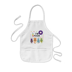 Tablier Enfant Robot T-shirts et cadeaux d'anniversaire 4e