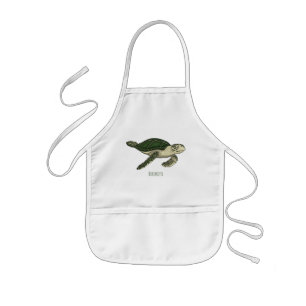 Tablier Enfant Sea turtle cartoon