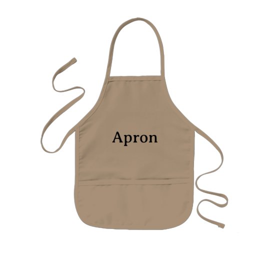 Tablier Enfant Simple Professionnel Kaki (Devant)