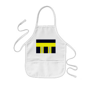 Tablier Enfant Symbole Feuerwehr Uniforme Blau Kinderschürze