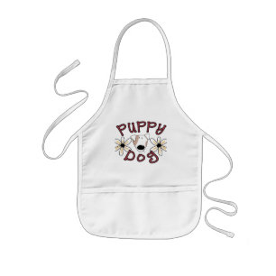 Tablier Enfant T-shirts et cadeaux de Chien Chien de Fleurs