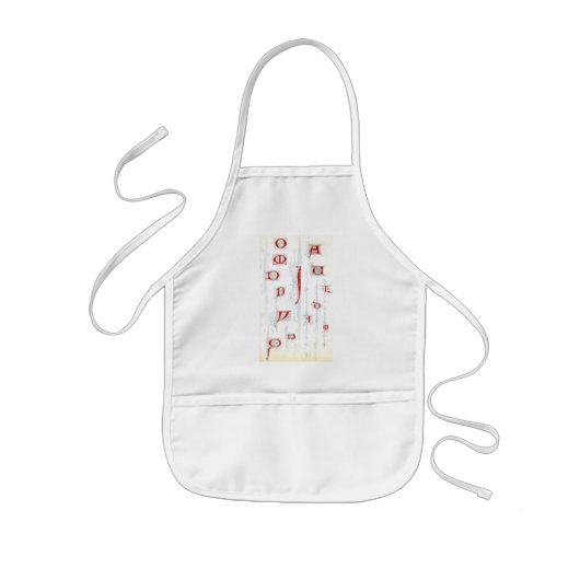 Tablier Enfant Tablet Alphabet (Devant)