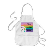 Tablier de chemise d'artiste de palette d'art