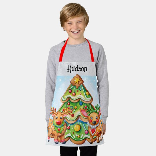 Tablier Enfant Taille Noël (Porté)