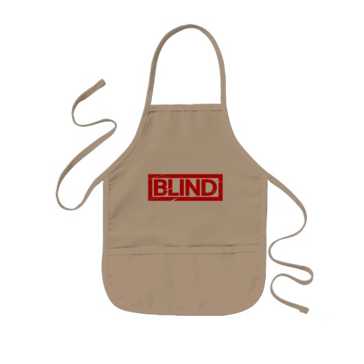 Tablier Enfant Timbre aveugle (Devant)