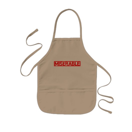 Tablier Enfant Timbre misérable (Devant)