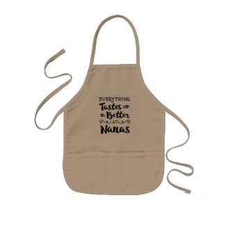 Tablier Enfant Tout goûte meilleur au tablier des enfants de Nana