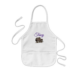 Tablier Enfant Tracy Fille Nom En Violet Avec Capybras,