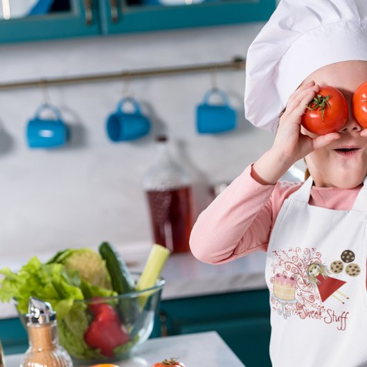 Tablier Enfant Ultra Cute Kawaii Cookies et gâteaux