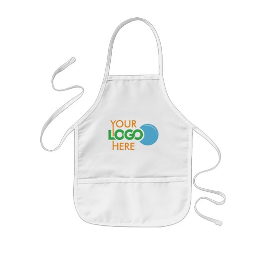 Tablier Enfant Uniforme fait sur commande de tablier avec le logo (Devant)