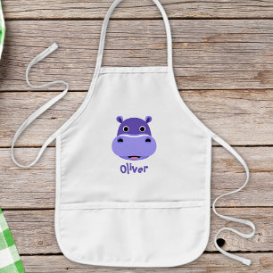 Tablier Enfant Visage d'Hippopotame Heureux