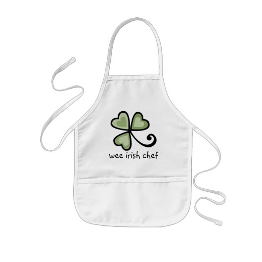 Tablier Enfant Wee Chef irlandais (Devant)