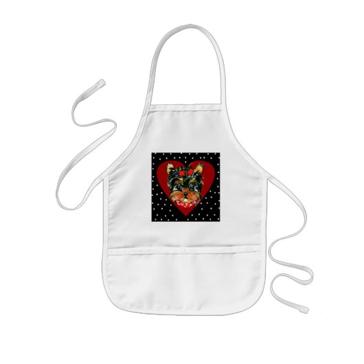 Tablier Enfant Yorkie Poo Mignon (Devant)