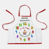 Tablier Enfants amusants pâtisseries colorées Cupcakes Per (Recto)