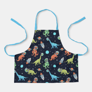 Tablier Enfants Dinosaur Astronaut Motif