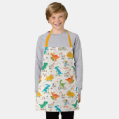 Tablier Enfants Dinosaur Motif voyageur (Porté)