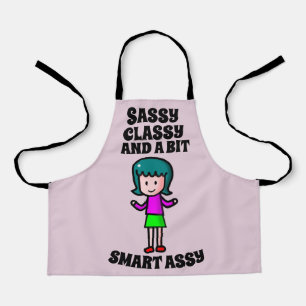TABLIER ENFANTS FILLES SASSY CLASSY SMART ASSY APRONS RETR