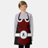 Tablier Enfants Monogramme Red Ant Apron (Porté)