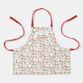 Tablier Enfants Noël Cookie Monster Motif Vacances (Recto)