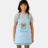 Tablier Enfants personnalisés Festive Reindeer Noël (Insitu)