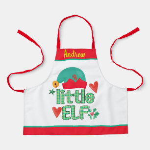 Tablier Enfants personnalisés Père Noël Helper Elf Christm