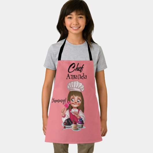 Tablier Enfants roses (Insitu)