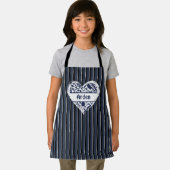 Tablier Enfants Sur Mesure, Coeur, Cuire BBQ Cuisiné (Insitu)