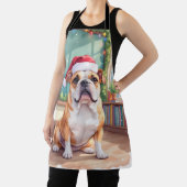 Tablier English Bulldog Teacher Classroom Santa Hat (Insitu)