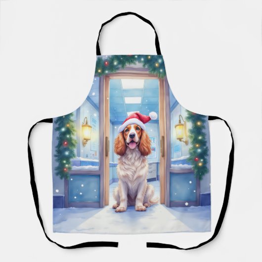 Tablier English Cocker Spaniel Poste de soins infirmiers C (Recto)