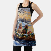 Tablier English Setter Christmas Boat Holiday (Insitu)